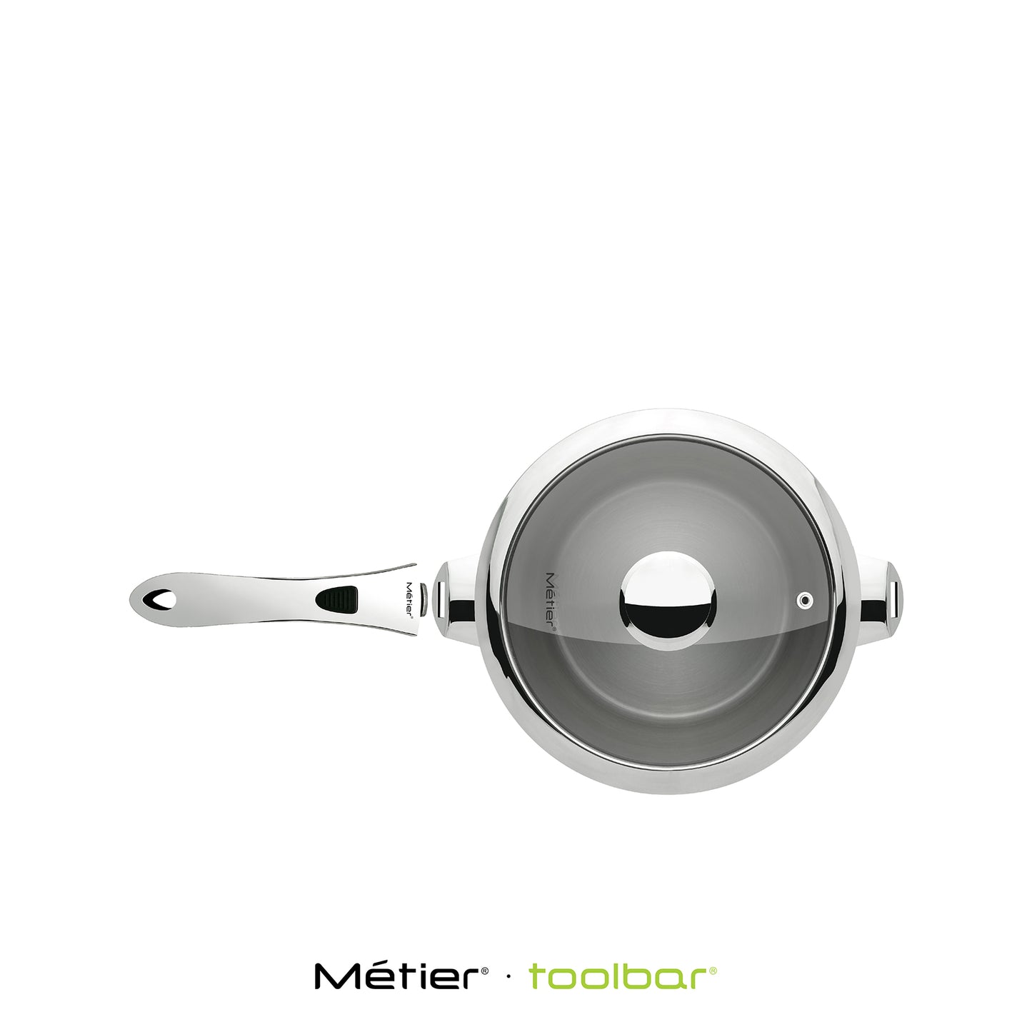ON~&~OFF 22CM CASSEROLE with STEAMER INSERT Patented Detachable Handle